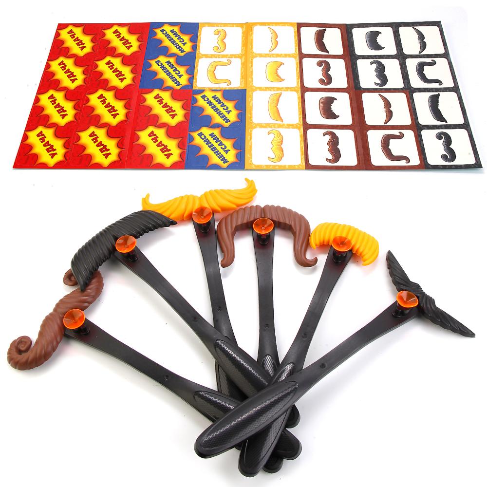 НАСТОЛЬНАЯ ИГРА "ИГРАЕМ ВМЕСТЕ" "ЛЕПИ УСЫ" В РУСС. КОР. в кор.2*24шт