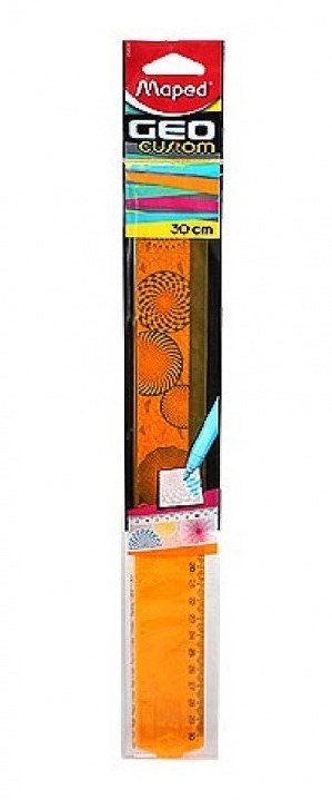 Maped. Линейка "Geocustom" 30см, рельефная поверхность, высококачест. градуировка арт.254530