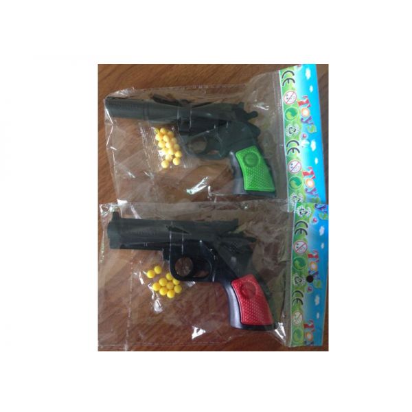 ПИСТОЛЕТ (П) С ПУЛЬКАМИ, ЦВЕТ В АССОРТ. M307 В ПАК. 13*9*2,5СМ в кор.2*360шт