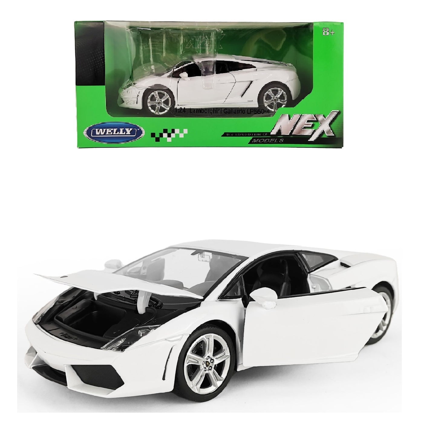 Eh bien. Machine 1:24 "Lamborghini Gallardo LP560-4", métal, bel art.24005W