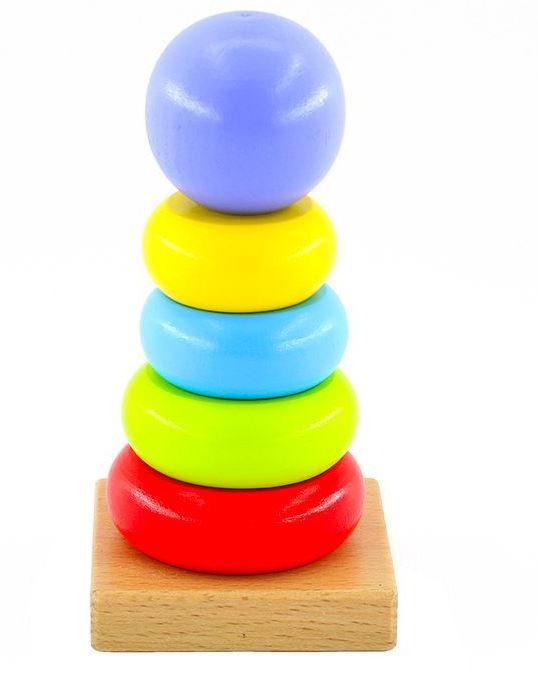 Lucy&Leo LL152 Цветная пирамидка (дерево) (МДИ) /45