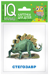 C'est un petit petit. Les dinosaures. Donnez la carte au bébé.