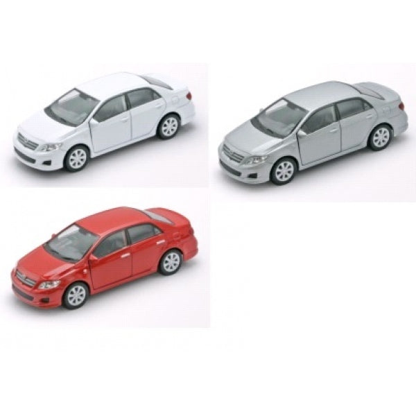 Машина металл 4.75" TOYOTA COROLLA инерц. открыв. двери в дисплее уп-12шт в кор.2*6уп