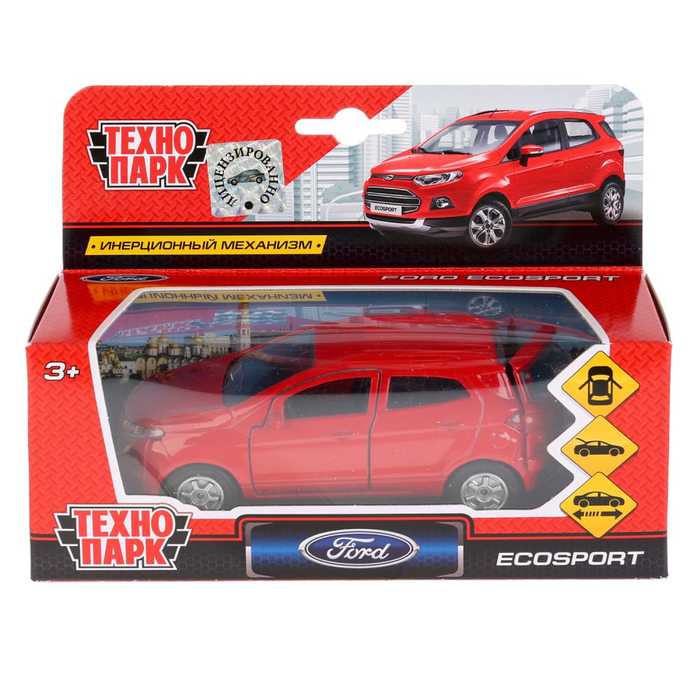Véhicule en métal FORD Ecosport gros 12 cm, ouvert. двери, инерц. dans le cor. Parc technologique en cor.2*24шт