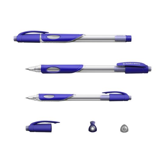 РГ сo стираемыми чернилами ErichKrause® ErgoLine® Magic Ice Stick&Grip 0.5, цвет чернил синий48010