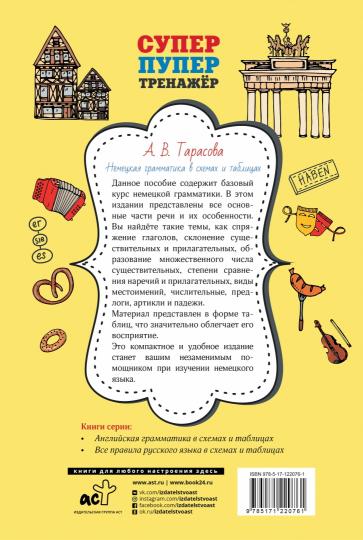 Nemeцкая grammatical в схемах и таблицах