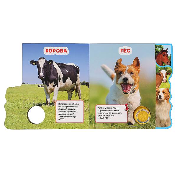 "Умка". Домашние животные. В.Степанов (1 кн. 3 пес.). Les figurines sont en plastique. 190х190мм dans cor.40шт