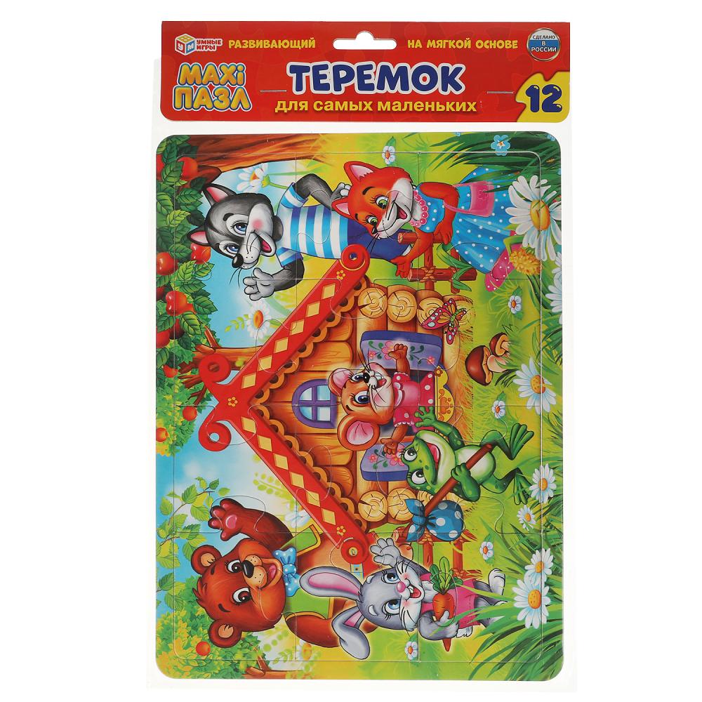 МАКСИ-ПАЗЛ "УМНЫЕ ИГРЫ" ТЕРЕМОК. МЯГКИЙ (ЕВА) 12 ДЕТАЛЕЙ В ПАК. в кор.100шт