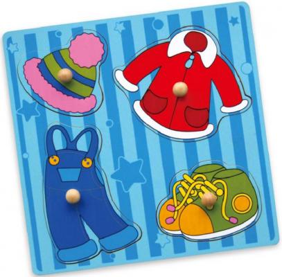 VIGA. 59515 Пазл "Одежда"(дерево) (22*2.5*22)