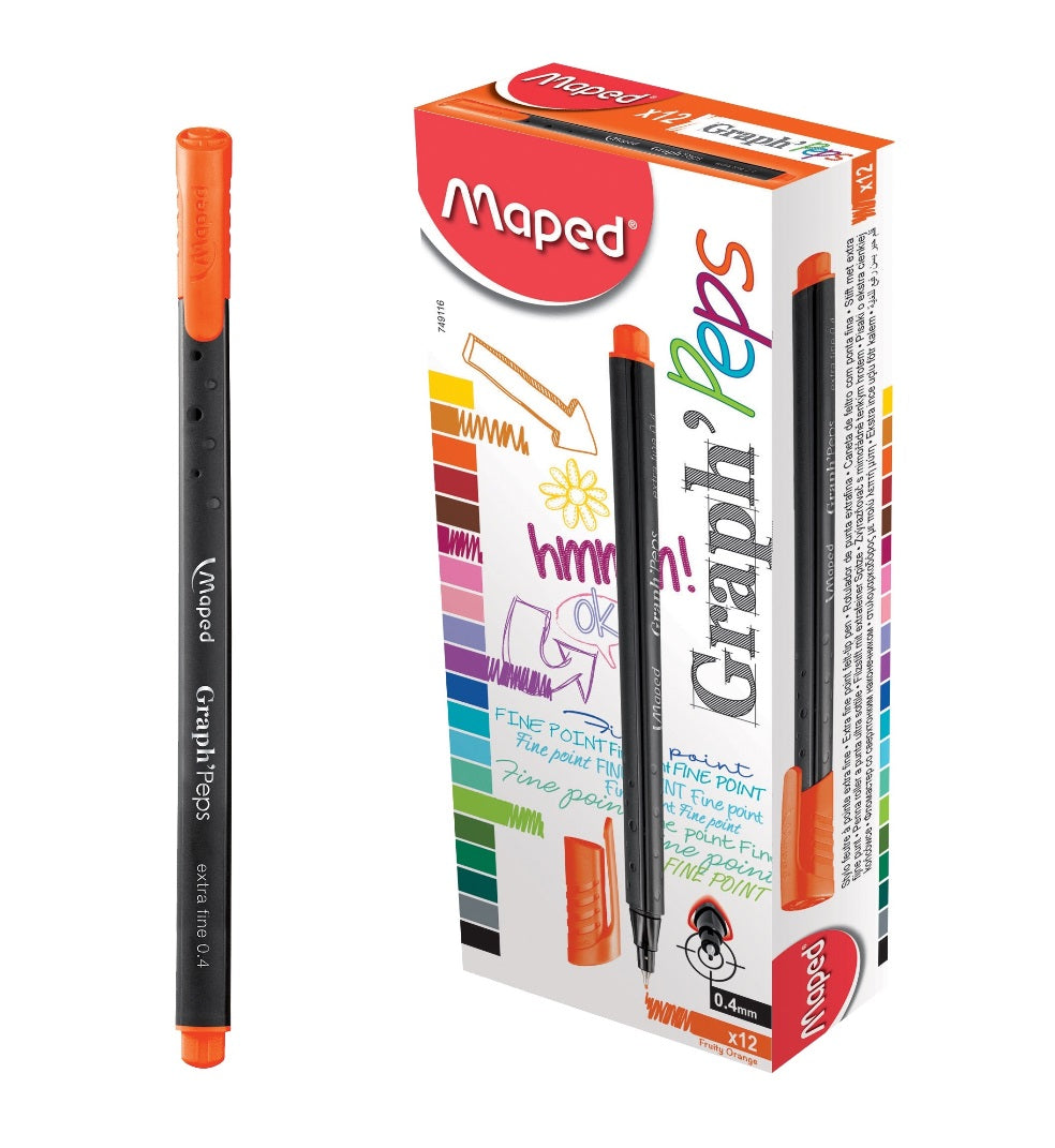 Maped. Sac à capuchon ergonomique "Graph Pep's" pour la zone de travail, orangé (pont) art.749116