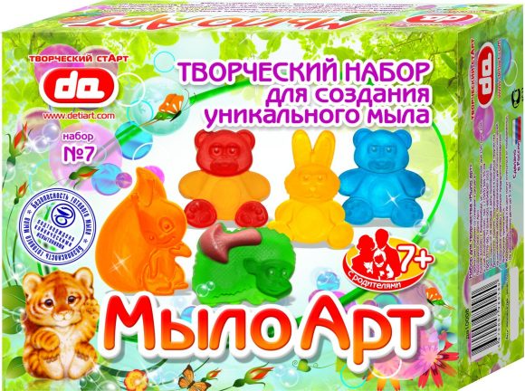 НАБОР МЫЛО АРТ "ЗВЕРУШКИ" en cor.10шт