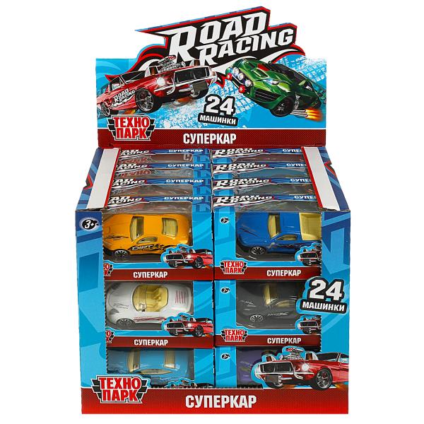 Machine en métal ROAD RACING SUISSE 7,5 cm, dans un assortiment, écran Technopark jusqu'à 24 pouces en cor.32 pouces
