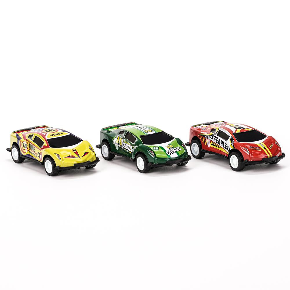 Machine en métal Hot Wheels Hot Wheels pour 7 cm, 3 pièces, dans un assortiment, couleur. Parc technologique en cor.2*120