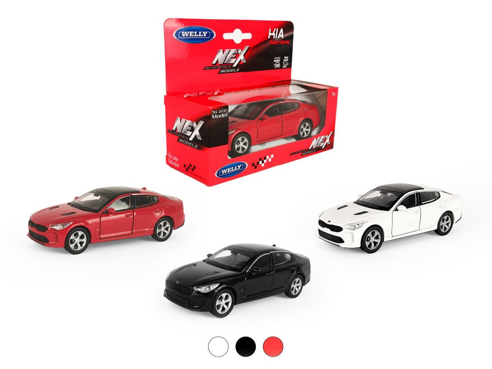 Eh bien. Machine 1:38 "KIA Stinger", en métal, disponible. мех., цв. dans un assortiment. art.43759W