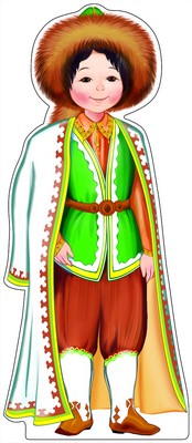 Ф-9329 Plaque de commande A3. Costume de petit garçon (avec ceintures dans le lac) - группа Костюмы