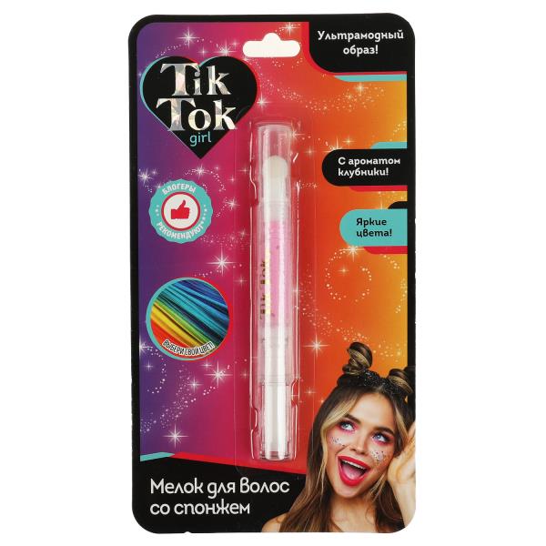 Le maquillage de DOLLA fait appel à des hommes pour les cheveux. Il s'agit d'une TIK TOK GIRL rose en cor.6*24шт.