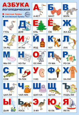 ПЛ-14971 Plaque A3. Азбука логопедическая