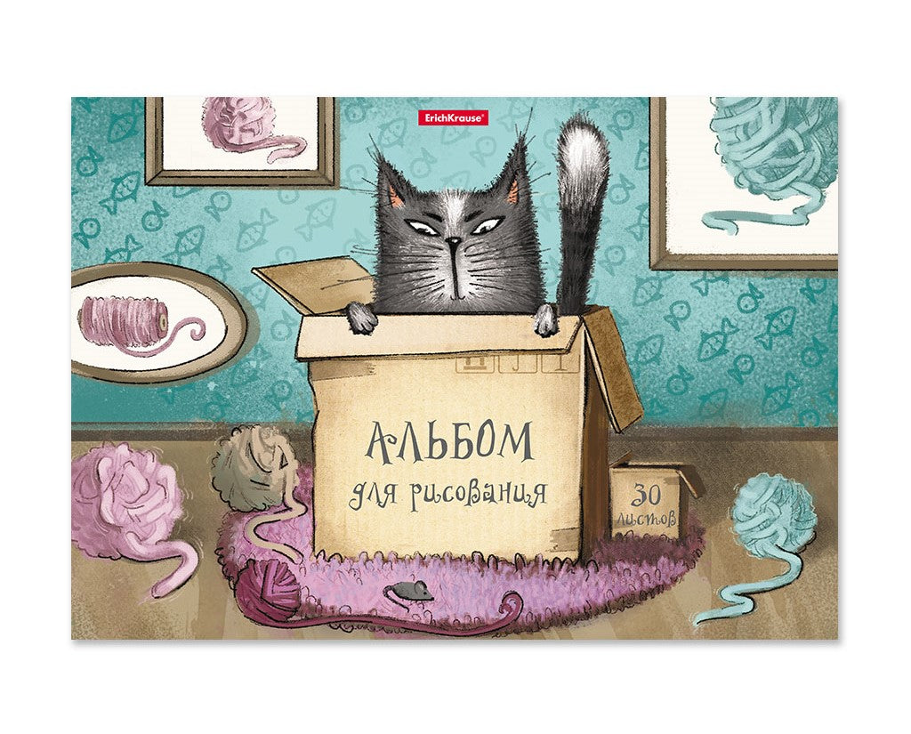 ErichKrause® Album pour la création "Cat & Box" 30 listes pour chaque article 46912