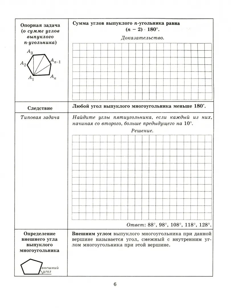 Тетрадь-конспект по геометрии. 8 класс (по учебнику Л.С. Атанасяна и др.)