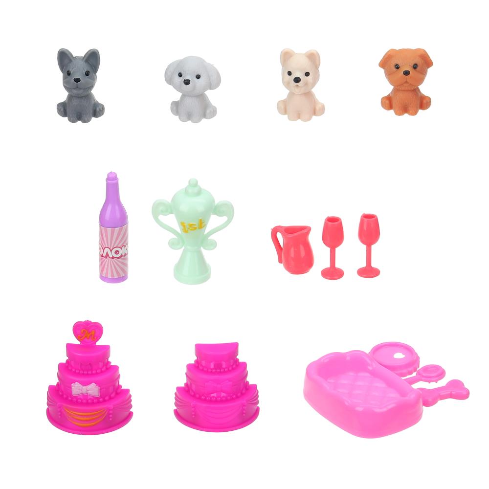 Jeu composé de pierres et d'accessoires en plastique, (4 pièces et 10 pièces) en forme de cor.2*216 pouces