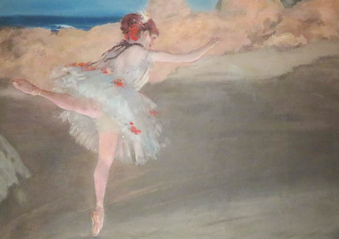Affiche. Edgar Dega. Звезда. Ballerine sur les pouans. Format A3.