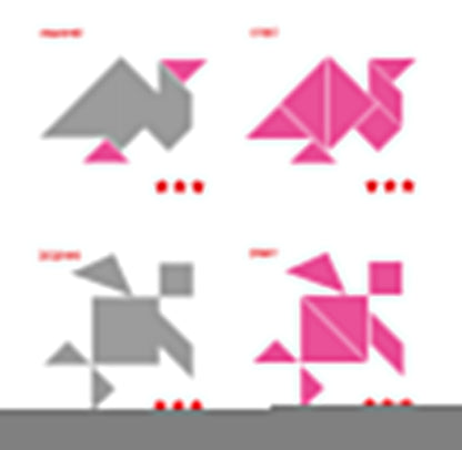 Jeu de golf "IQ Puzzles + Tangram" série "Baby Toys wood"