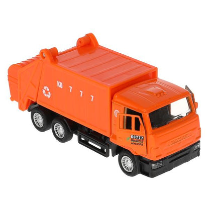 Machine en métal KAMAZ МУСОРОВОЗ, 12 см, двери., подвиж.дет., инерц., кор. Parc technologique en cor.2*24шт