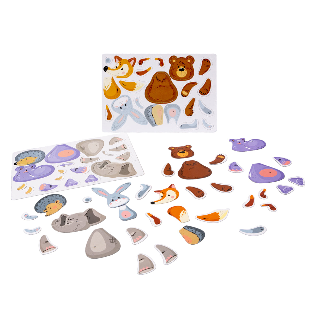 Игра магнитная "Всякая всячина. Зоопарк" (6 зверей). Серия Магнитные истории (европодвес, 6 х10шт) а