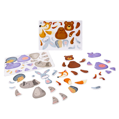 Игра магнитная "Всякая всячина. Зоопарк" (6 зверей). Серия Магнитные истории (европодвес, 6 х10шт) а