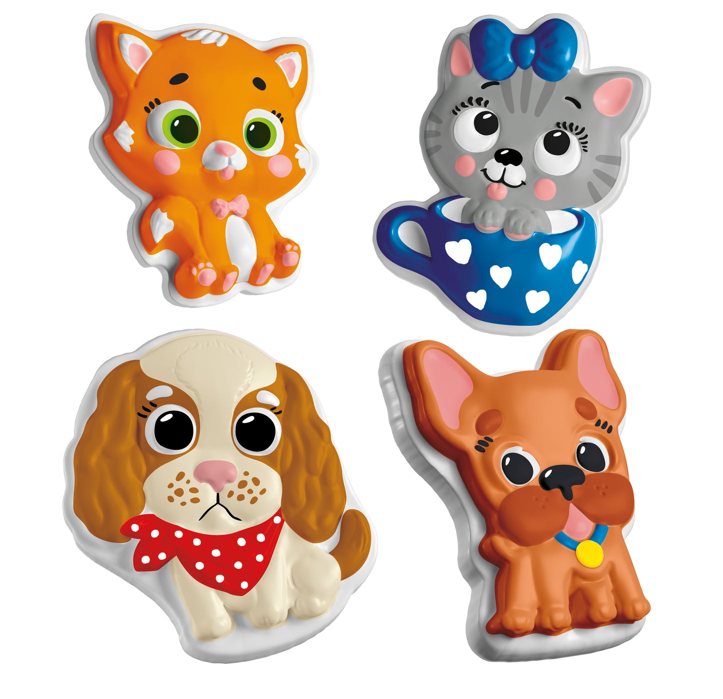 04487 Магниты из гипса под роспись "Кошечки, собач