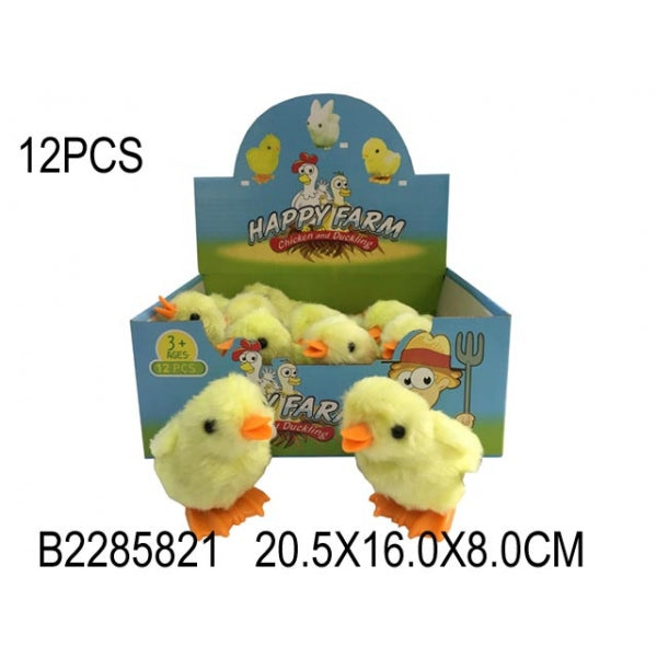 Игрушка заводная цыпленок в дисплее уп-12шт в кор.2*30уп