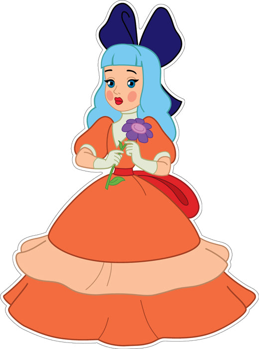 Ф2-12433 Plaque inférieure A3. Malvina avec un multifilament Zoloto (avec des ballons dans le lac)