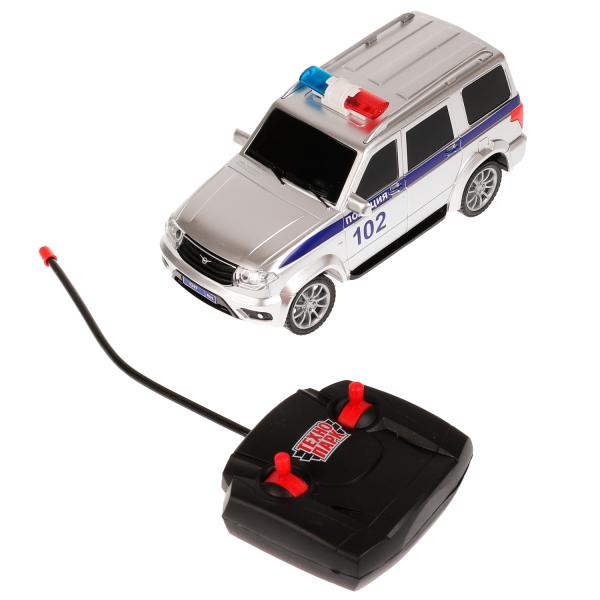 Машина р/у UAZ ПАТРИОТ ПОЛИЦИЯ 19 см, свет, сер, кор. Parc technologique en cor.2*24шт