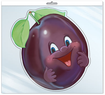 *ФМ-11212 ПЛАКАТ ВЫРУБНОЙ А4 В ПАКЕТЕ. Сладкая сливка (с блестками в индивидивидуальной упаковке с европодвесом и клеевым клапаном)