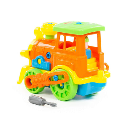 Полесье. Конструктор-транспорт "Паровоз" арт.71255 (48 элементов) (в сеточке) /9