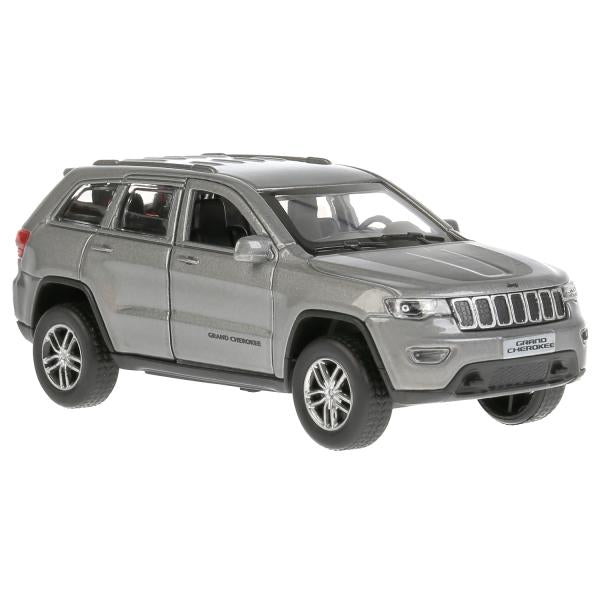 Machine métallique "jeep grand cherokee" 12 cm, ouverte. двери, инерц., серый в кор. Parc technologique dans le cor.2*36шт