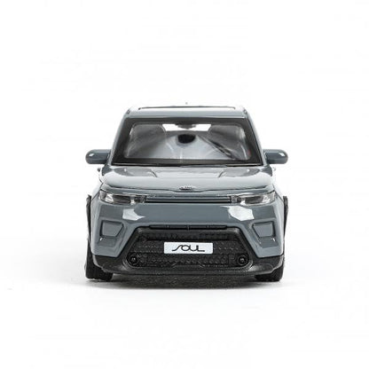 Машина металл KIA soul длина 12 см, двери, багаж., инерц, темно-серый, кор. Parc technologique dans le cor.2*36шт