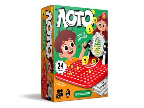 Игра настольная "Лото" крути барабан