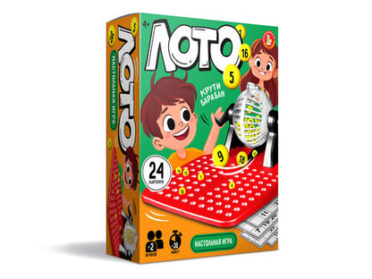 Игра настольная "Лото" крути барабан