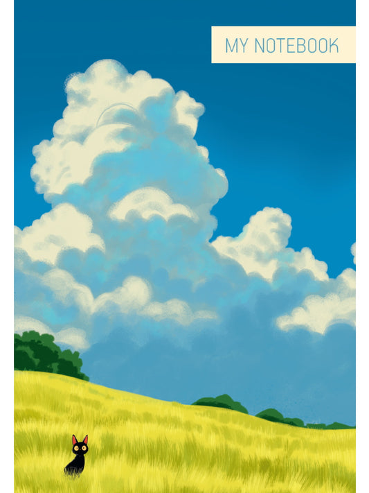 MyArt. БЛОКНОТ в линию Вдохновляясь Легендой аниме. Кот в поле