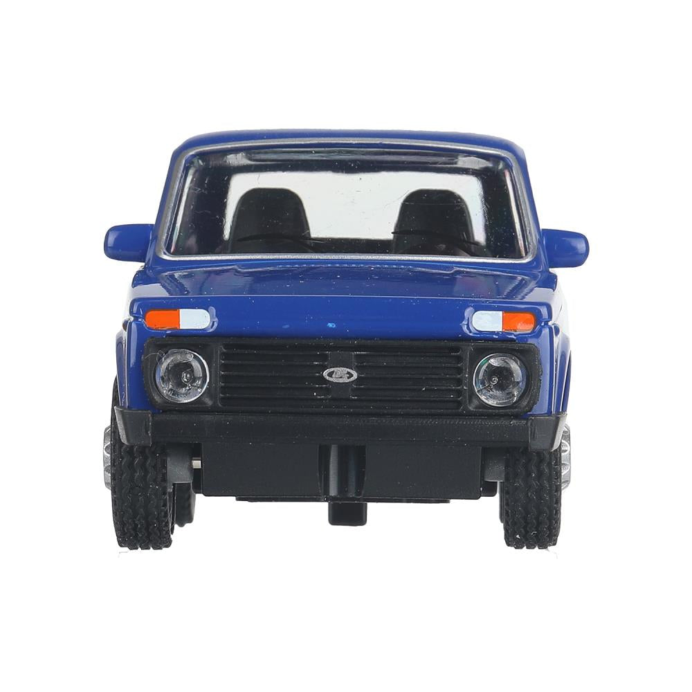Машина металл LADA 4x4 длина 10 см, инерц, синий, кор. Технопарк в кор.72шт