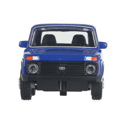 Машина металл LADA 4x4 длина 10 см, инерц, синий, кор. Технопарк в кор.72шт