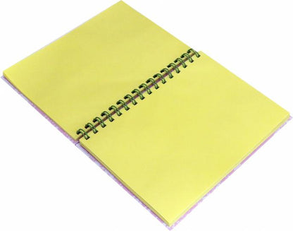 Блокнот "Кактус Кот" высокий / "Catctus", four (А5, 160 стр., пружина, блок желтый)