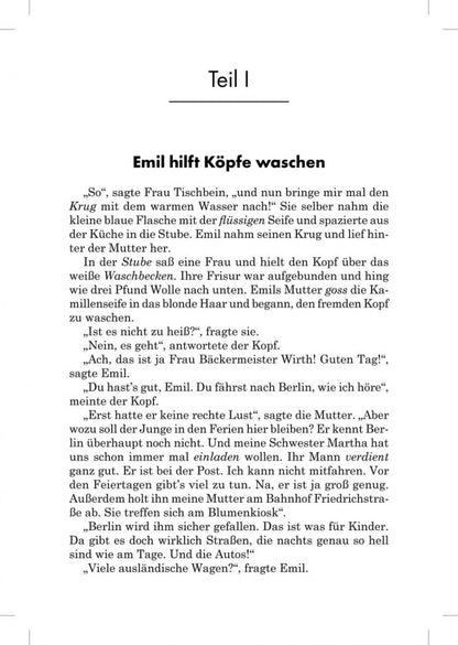 Эмиль и сыщики = Emil und die detective: книга для чтения на немецкомком языке
