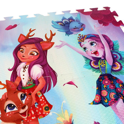 Коврик-пазл ЭНЧАНТИМАЛС 8 сегментов, каждый 31.5*31.5см в пак. (русс. уп.)"Играем вместе" в кор.12шт