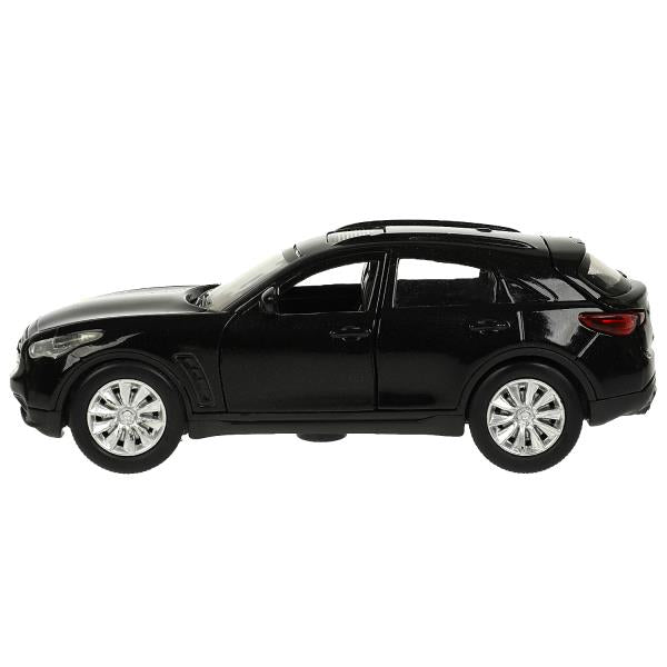 Machine en métal "INFINITI QX70", d'une taille de 12 cm, ouverte. double, inerte, noir dans le cor. Technoparc dans le cor.2*36шт