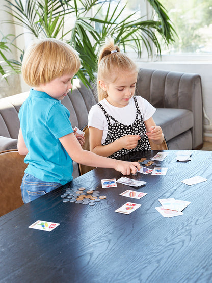 Игра настольная "Денежка. Играем в магазин. Покупаем одежду и обувь" в кор.22шт