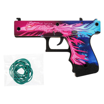 Le pistolet décoratif (suvenirnoe) est livré dans un paquet Buratino en cor.15шт
