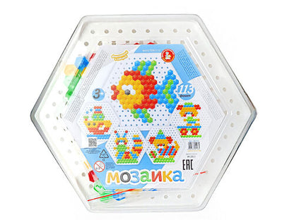 Mosaïque "Рыбка" 113 эл (шестигранная пласт.коробка)