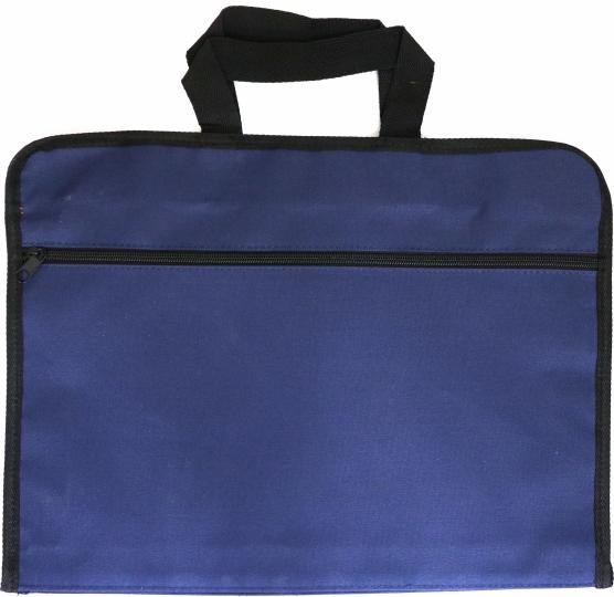 Portfel A4 textile vinyle, 63753Bleu